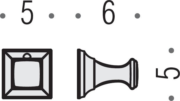 Крючок Colombo Design Portofino CD97.BR бронза, на шурупах