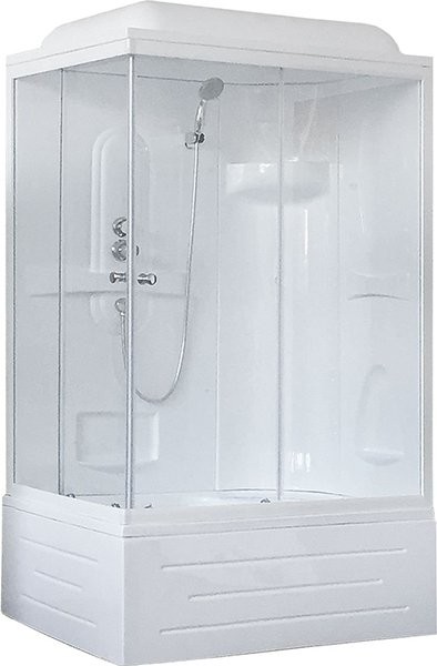 Душевая кабина Royal Bath BP RB8100BP1-T-R с высоким поддоном, с сиденьем