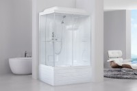 Душевая кабина Royal Bath BP RB8100BP1-T-R с высоким поддоном, с сиденьем