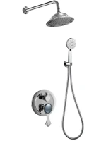 Душевой комплект Bronze de Luxe Yasmina NT800/B03-2 С ВНУТРЕННЕЙ ЧАСТЬЮ, хром
