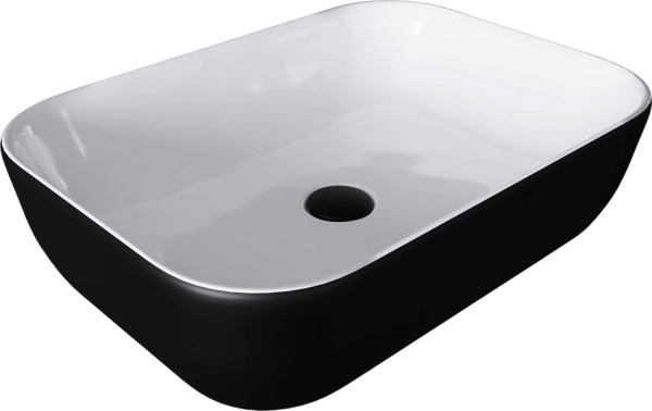 Накладная раковина Grossman GR-4043BW черно-белая