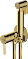 Гигиенический душ Wasserkraft Sauer A70738 со смесителем, С ВНУТРЕННЕЙ ЧАСТЬЮ, глянцевое золото PVD