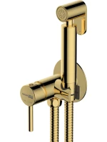 Гигиенический душ Wasserkraft Sauer A70738 со смесителем, С ВНУТРЕННЕЙ ЧАСТЬЮ, глянцевое золото PVD