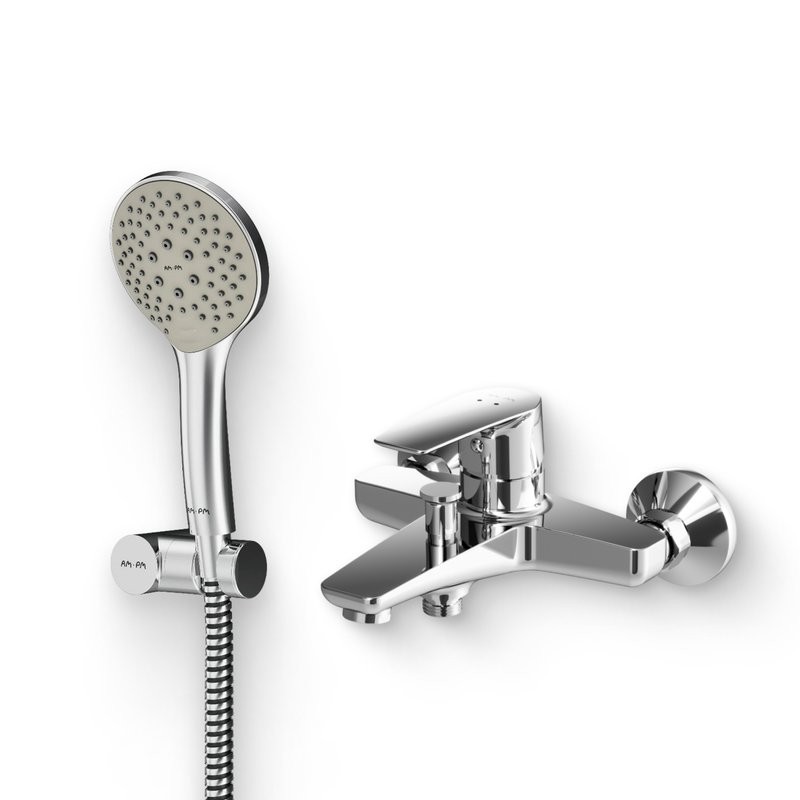 Душевой комплект Смеситель AM.PM Gem F90A10000 + Гарнитур F0119000