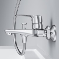 Душевой комплект Смеситель AM.PM Gem F90A10000 + Гарнитур F0119000