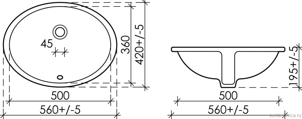 Раковина Ceramicanova Element CN6043