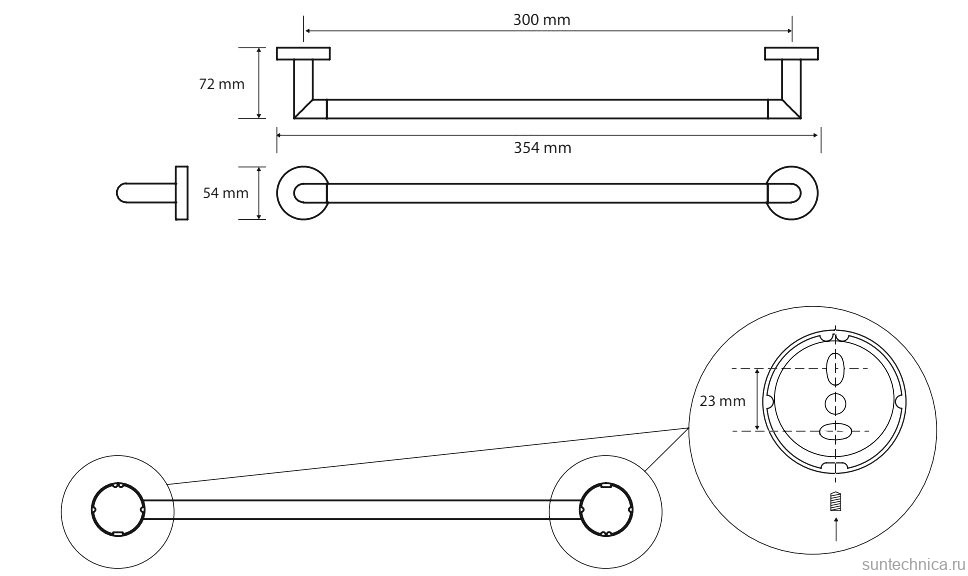 Держатель для полотенец Bemeta Obla 165204012 хром