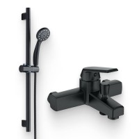 Душевой комплект Смеситель Orange One Life P02-100b + Гарнитур OL11B черный