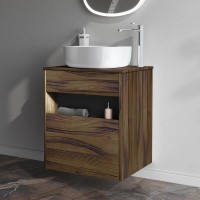 Мебель для ванной комнаты AM.PM Func 60 дуб крафт, со столешницей, раковина M8FWCC30430WG