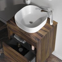 Мебель для ванной комнаты AM.PM Func 60 дуб крафт, со столешницей, раковина M8FWCC30430WG