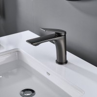 Смеситель для раковины Shevanik S9101T оружейная сталь