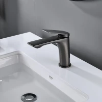 Смеситель для раковины Shevanik S9101T оружейная сталь Смеситель для раковины Shevanik S9101T оружейная сталь