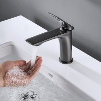 Смеситель для раковины Shevanik S9101T оружейная сталь
