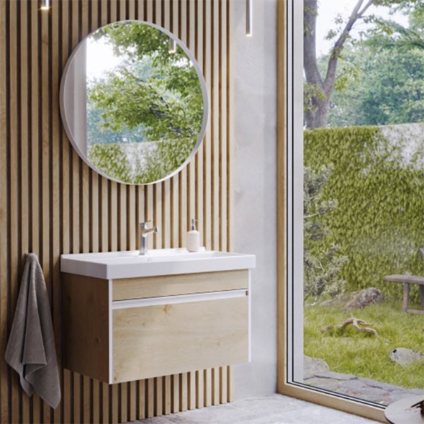 Мебель для ванной комнаты Aqwella Urban 100, подвесная, дуб давос