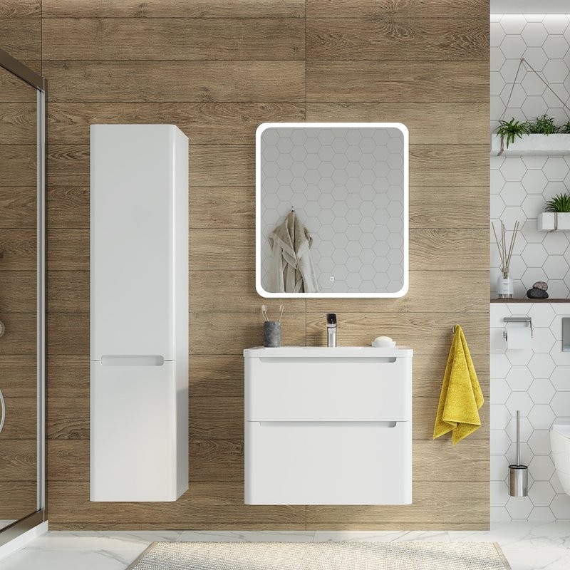 Зеркало-шкаф STWORKI Монтре 70 с подсветкой, сенсорное