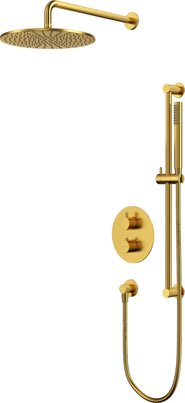 Душевой комплект WHITECROSS Y YSET09GLB С ВНУТРЕННЕЙ ЧАСТЬЮ, брашированное золото