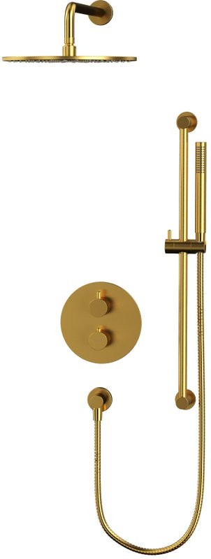 Душевой комплект WHITECROSS Y YSET09GLB С ВНУТРЕННЕЙ ЧАСТЬЮ, брашированное золото