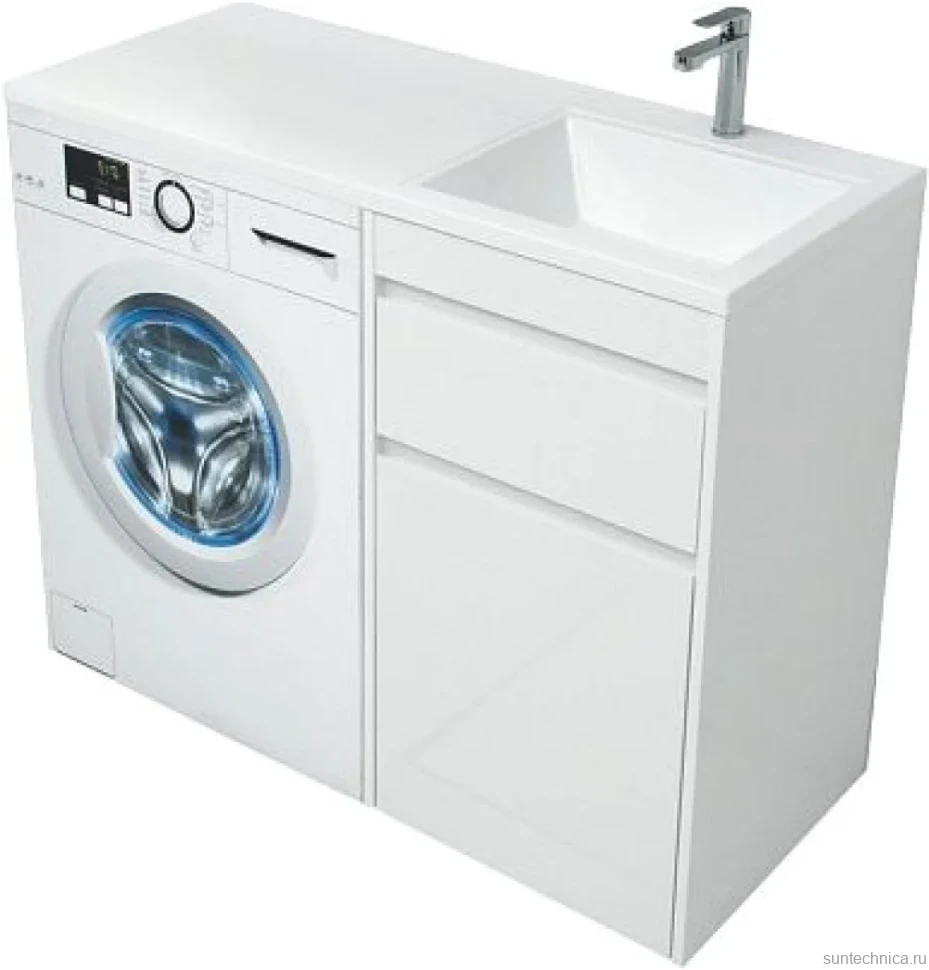 Мебель для ванной Aquanet Токио 58 1 ящик, с бельевой корзиной R