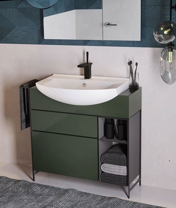 Мебельная раковина Sanita luxe Best 75