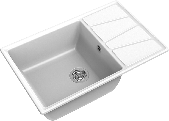 Комплект Мойка GranFest Vertex GF-V-780L иней + Измельчитель Bone Crusher BC 810-AS