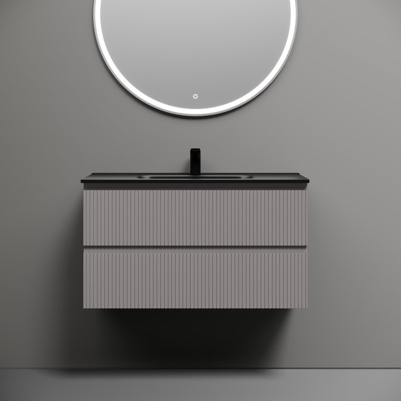 Тумба с раковиной Sancos Snob T 90 doha soft, раковина CN7002MB