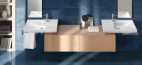 Раковина Hatria Grandangolo SX YXF901 75, 1 готовое отверстие под смеситель