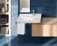 Раковина Hatria Grandangolo SX YXF901 75, 1 готовое отверстие под смеситель