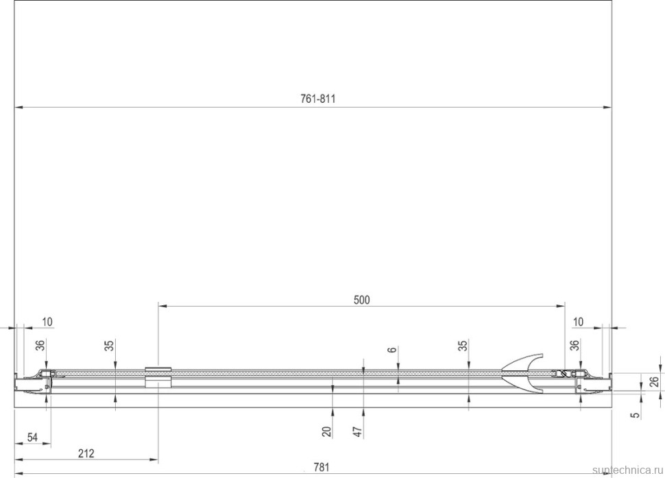 Душевая дверь в нишу Ravak Pivot PDOP1-80 Transparent, профиль хром