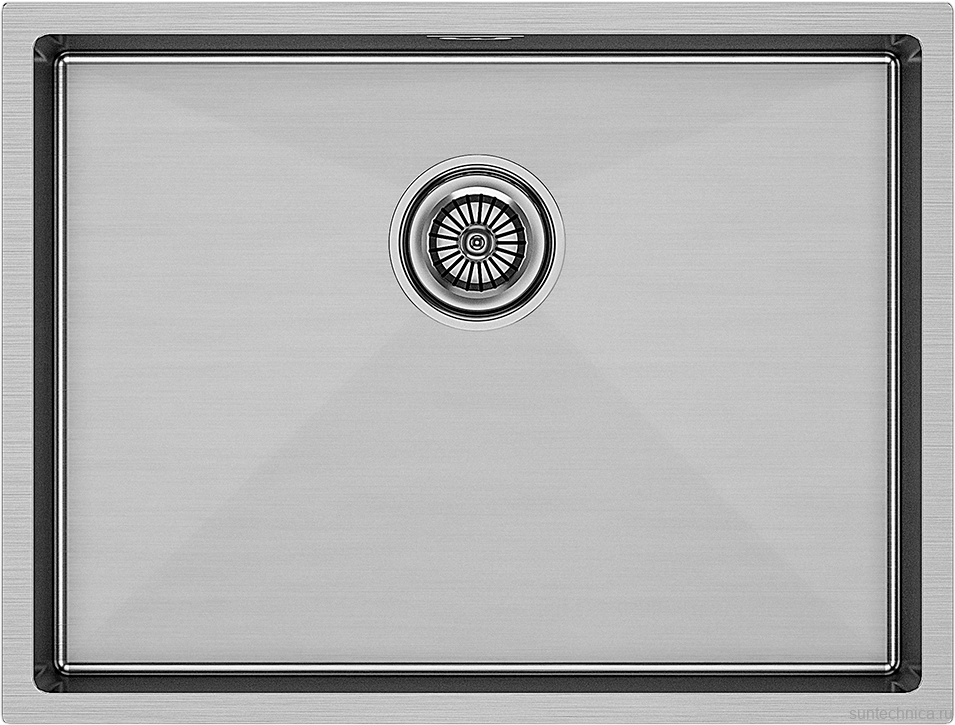 Комплект Мойка Paulmark Next PM215844-BS брашированная нержавеющая сталь + Измельчитель Intenso