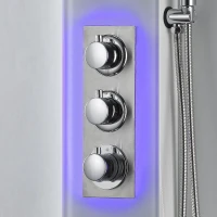 Душевая панель beWash BV3TMSP7233 с термостатическим смесителем, белая
