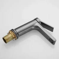 Смеситель для раковины Shevanik S8301T оружейная сталь Смеситель для раковины Shevanik S8301T оружейная сталь