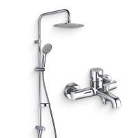 Душевой комплект Смеситель Damixa Sirius 861000000 + Стойка RedBlu Palace Evo 974200063