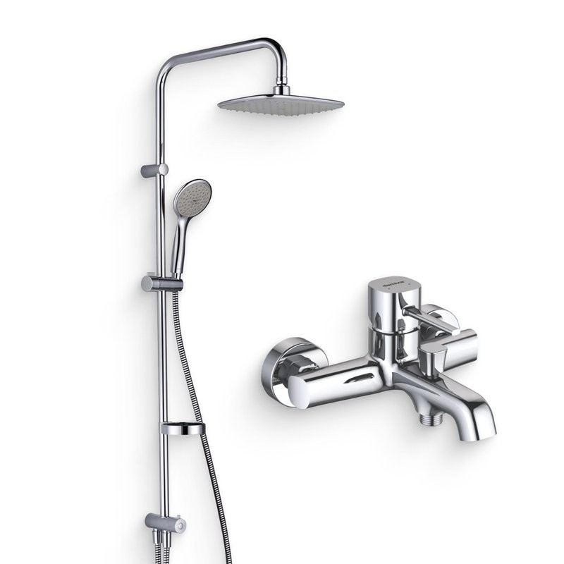 Душевой комплект Смеситель Damixa Sirius 861000000 + Стойка RedBlu Palace Evo 974200063