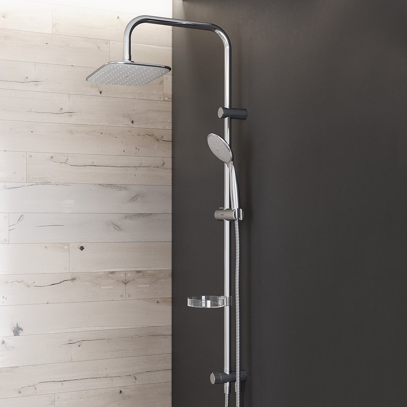 Душевой комплект Смеситель Damixa Sirius 861000000 + Стойка RedBlu Palace Evo 974200063