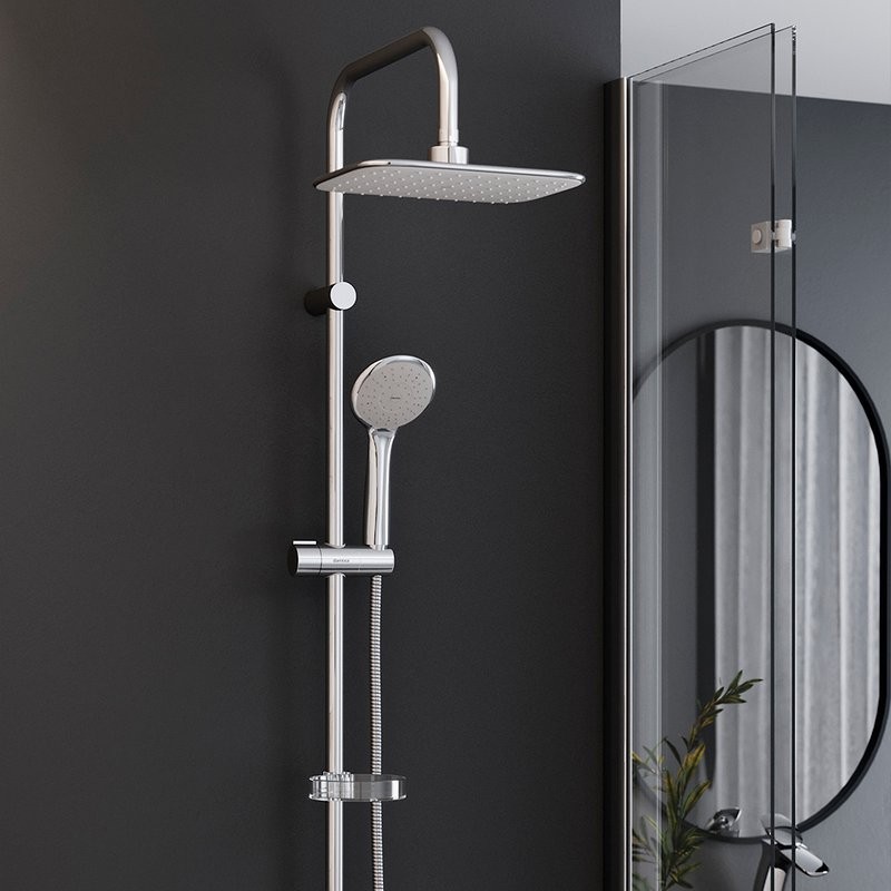 Душевой комплект Смеситель Damixa Sirius 861000000 + Стойка RedBlu Palace Evo 974200063