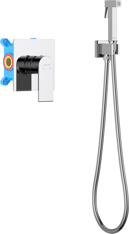 Гигиенический душ AQUATEK Лира AQ1419CR со смесителем, С ВНУТРЕННЕЙ ЧАСТЬЮ, хром