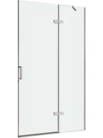 Душевая дверь в нишу Abber Zart AG08100 100 см, профиль хром, стекло прозрачное