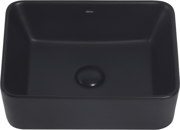 Накладная раковина Abber Rechteck AC2213MB матовая черная