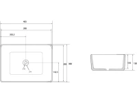 Накладная раковина Abber Rechteck AC2213MB матовая черная Накладная раковина Abber Rechteck AC2213MB матовая черная
