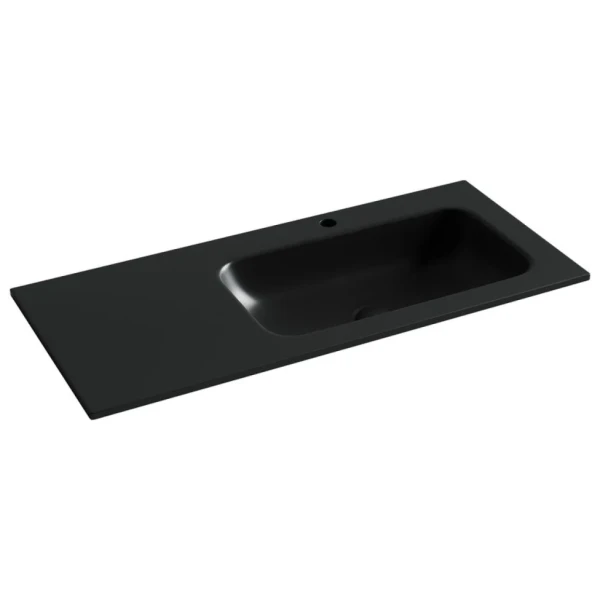 Накладная раковина Ceramicanova Grace прямоугольная черная матовая 101 см CN7015MB