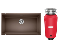 Комплект Мойка Blanco Subline 800-U кофе + Измельчитель Franke