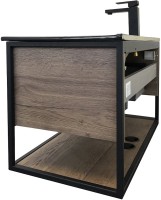 Тумба с раковиной Comforty Бонн 90 дуб темный