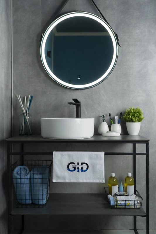 Накладная раковина GID Esfera N9425 40 глянцевая белая, круглая, фаянс