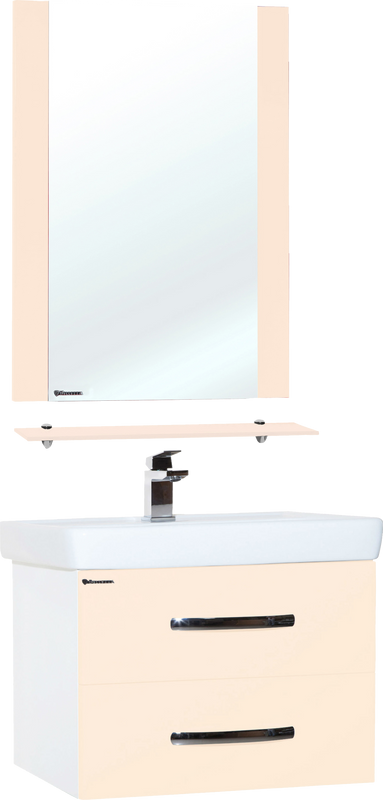 Мебель для ванной комнаты Bellezza Рокко 80 подвесная, бежевая