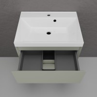 Тумба с раковиной Style Line Манхэттен 60 подвесная, олива, раковина Andrea Classic 60