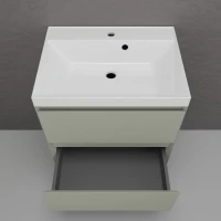 Тумба с раковиной Style Line Манхэттен 60 подвесная, олива, раковина Andrea Classic 60