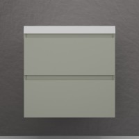 Тумба с раковиной Style Line Манхэттен 60 подвесная, олива, раковина Andrea Classic 60