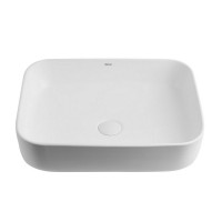 Накладная раковина Abber Rechteck AC2202MW 50 матовая белая, прямоугольная, фаянс