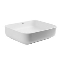 Накладная раковина Abber Rechteck AC2202MW 50 матовая белая, прямоугольная, фаянс
