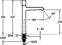Смеситель для раковины Jacob Delafon Rivoli E24168-BL матовый черный